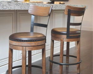 Pinnadel - Swivel Barstool - Best Buy Furniture