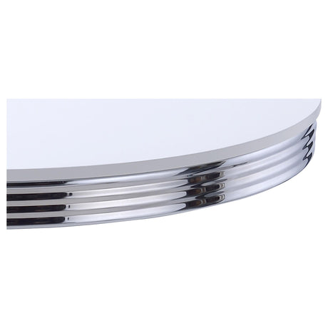 Retro Round Dining Table - White