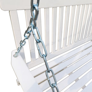 Front Porch Swing With Armrests For Outdoor Patio, Garden Yard, Backyard Or Sunroom