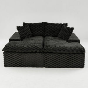 Double Chaise Lounge With Full Compressed Sponge