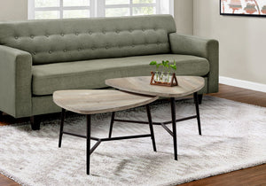 Table Set, Coffee, End, Side, Accent, Living Room / Beige Laminate, Contemporary, Modern (Set of 2) - Taupe - Best Buy Furniture