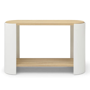 End Table with 2-Layer Storage Shelves