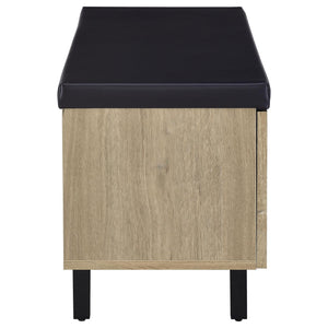 Clackamas - 2 Door Storage Bench With Padded Seat