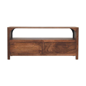 Solid Wood Arc-Line Media Console