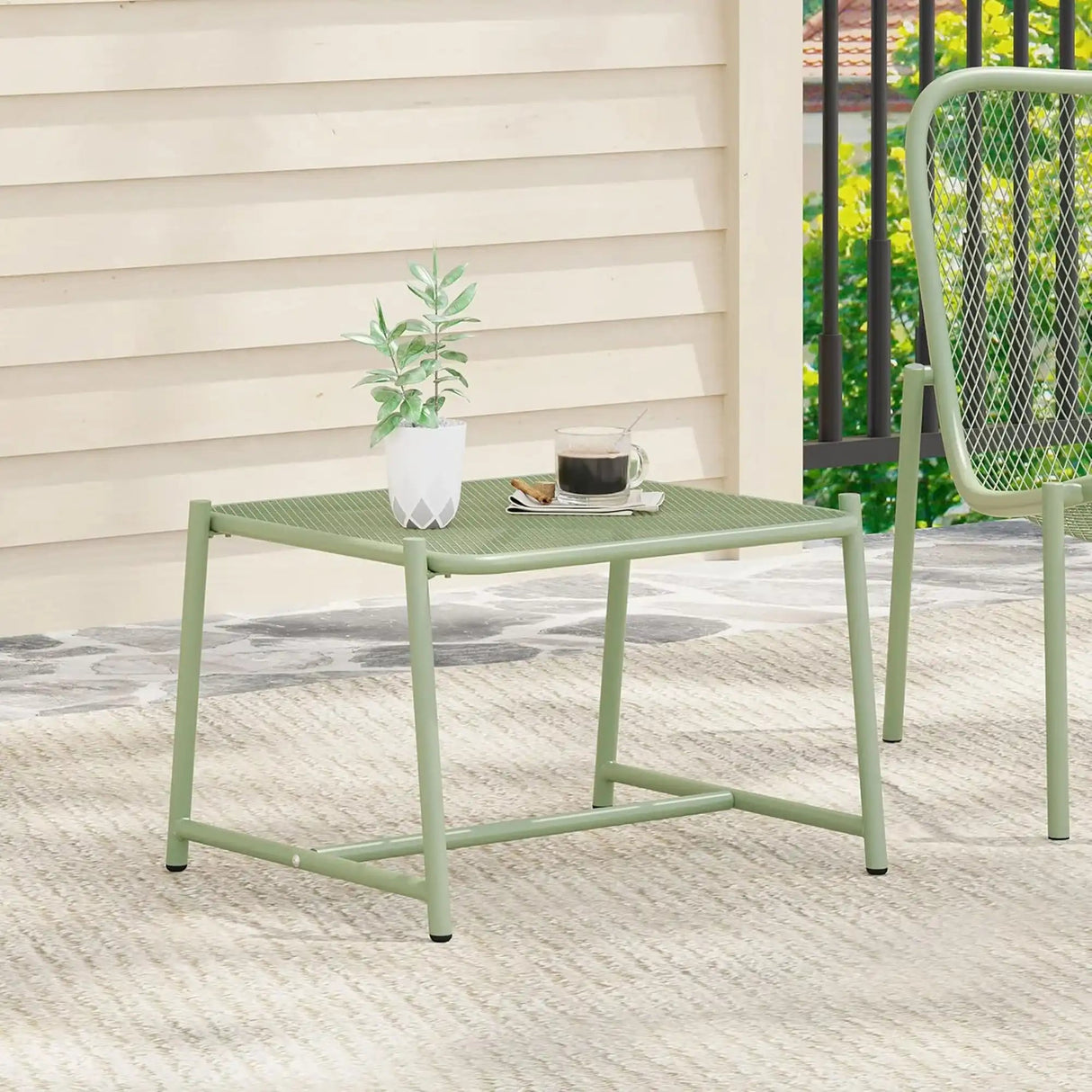 Kincaid - Modern Mesh Top Side Table - Best Buy Furniture