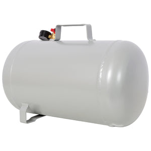 Portable 5 Gallon Aluminum Air Tank with Pressure Gauge and Hose