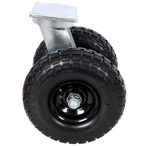 10 in Dual Air Wheels Swivel Caster, 660LBS Load Capacity