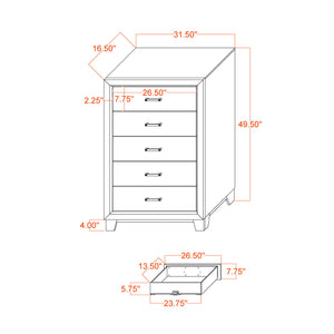 Urban - 5 Piece Set With Bookcase