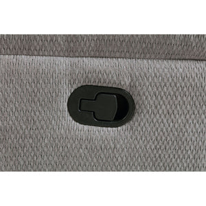 Sebring - Upholstered Manual Reclining Loveseat With Center Storage Console - Gray