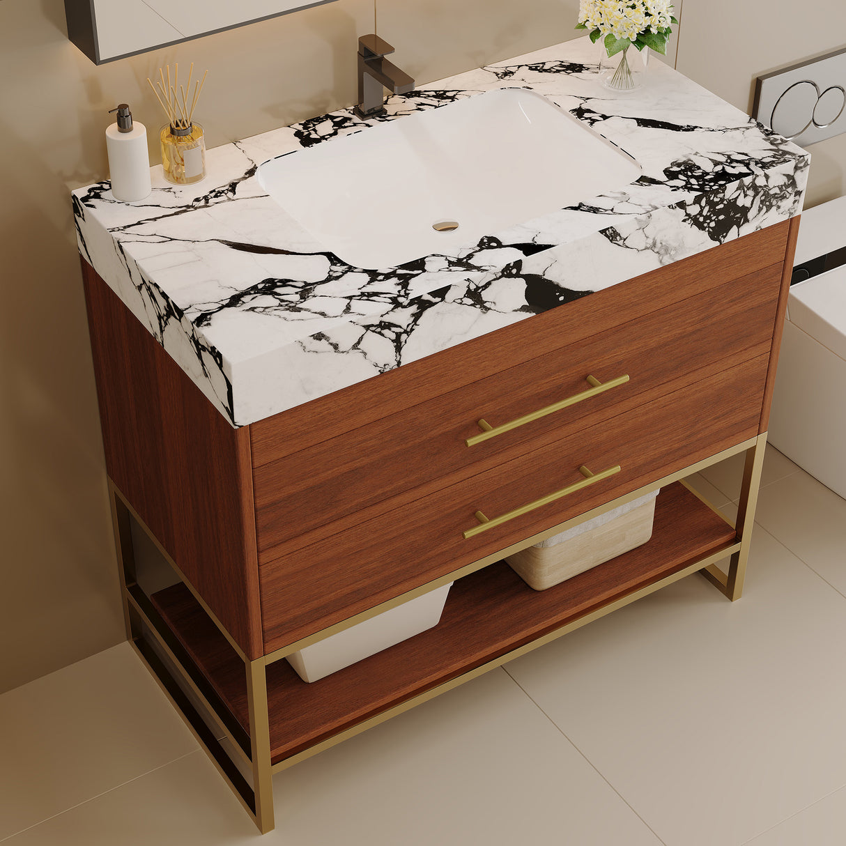29.9" Modern Free-standing Bathroom Vanity