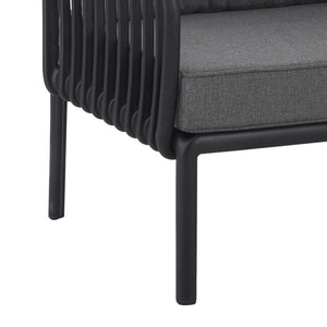 Outdoor Patio Club Chair, Waterproof Thick Cushion Deep Seating