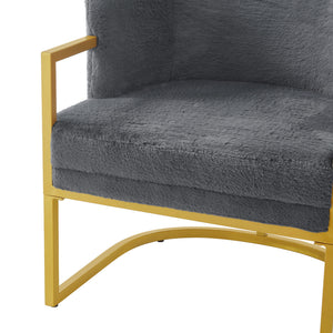 Upholstered Reading Accent Armchair For Living Room