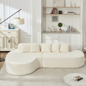 Boneless Couches for Living Room - White