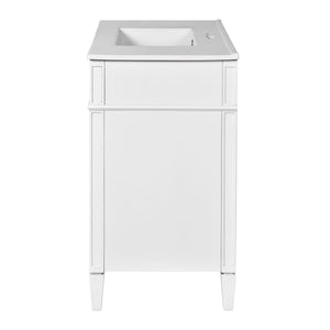 Bathroom Vanity With Top Sink, 2 Drawers And Tip Out Drawer