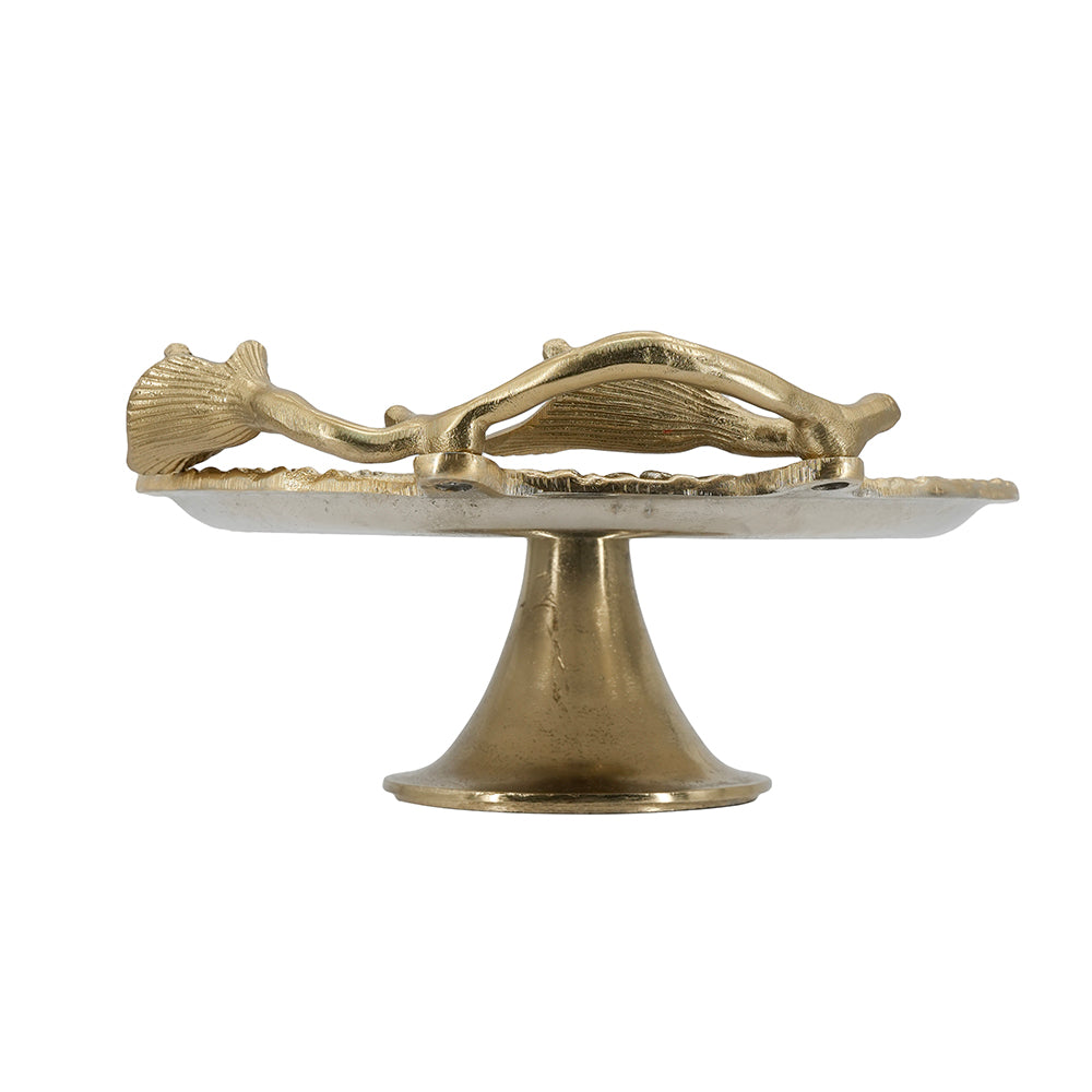 Calla Lily Decorative Pedestal Tray