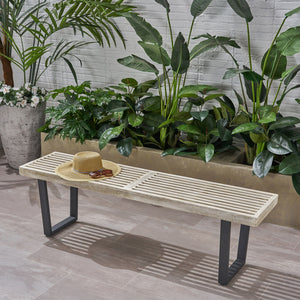Intrinsic - Outdoor Dining Bench With Slat Top - Best Buy Furniture