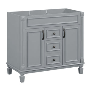 Bathroom Vanity Cabinet With 2 Soft Closing Doors And 2 Drawers