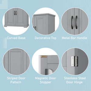 Bathroom Storage Cabinet With Multifunctional Storage Space, Drawer With Slide Rails, Adjustable Shelf