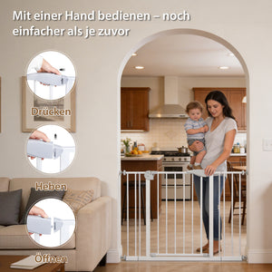 Double Door Baby Safe Gate for Stairs & Doorways