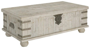 Carynhurst - Lift Top Cocktail Table - White Wash Gray - Best Buy Furniture