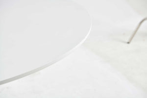 Table Mid-Century Dining Table For 4 - 6 People With Round Table Top, Pedestal Dining Table, End Table Leisure Coffee Table, Cross Leg