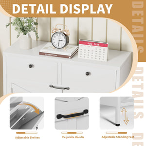 Shoe Cabinet With Flip Drawers
