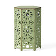 Galore - Side Table With Sunburst Cut Out Design - Best Buy Furniture