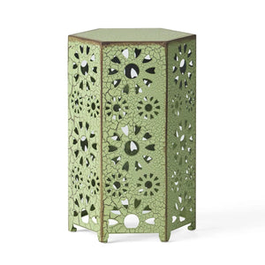 Galore - Side Table With Sunburst Cut Out Design - Best Buy Furniture