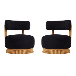 Modern 27.5" W Farmhouse Armless Chair Set of 2