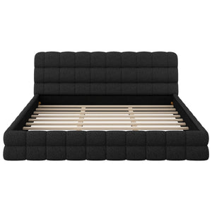 Upholstered Platform Bed With Headboard