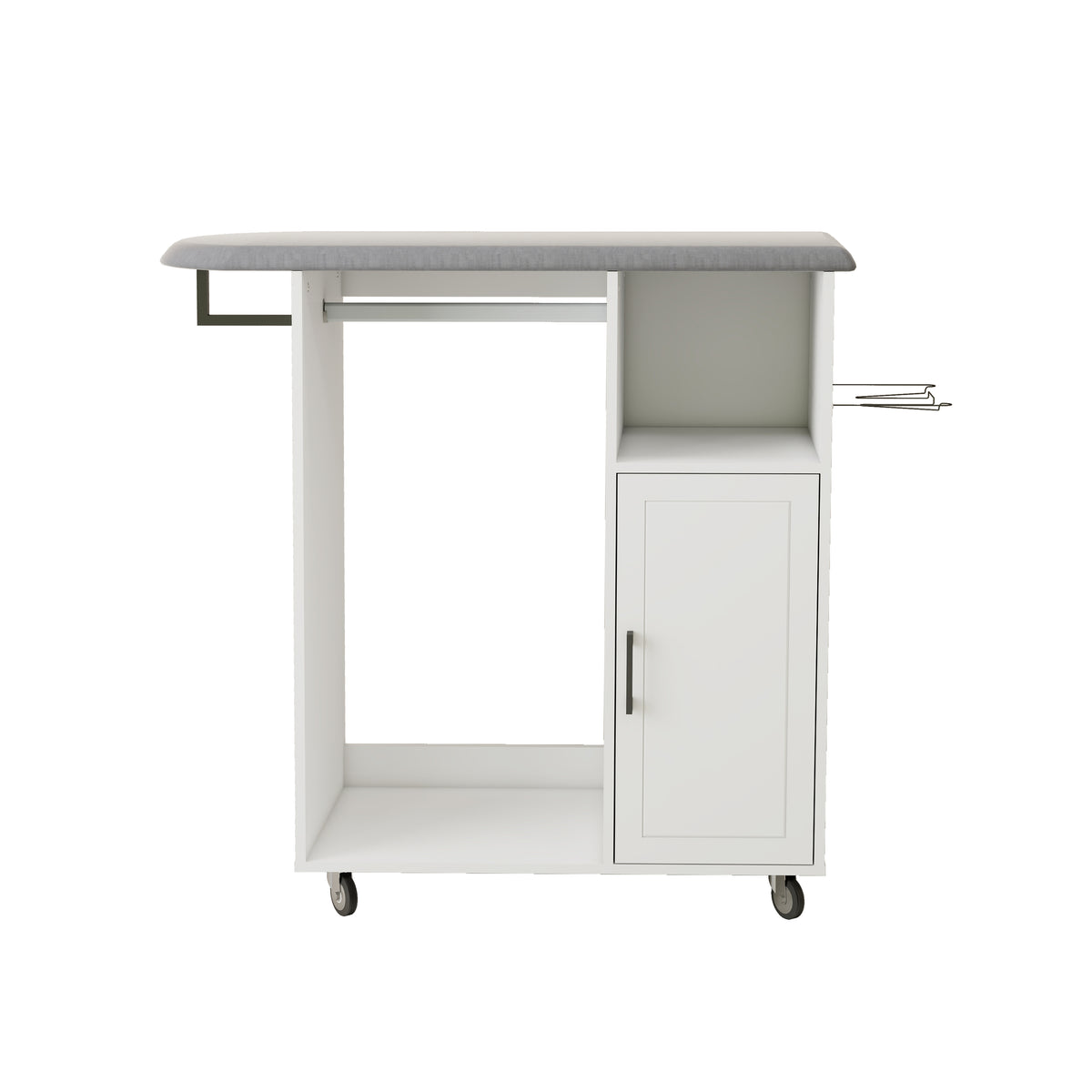 Ironing Cart with Rolling Ironing Board