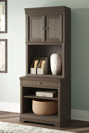 Janismore - Bookcase - Weathered Gray - Best Buy Furniture