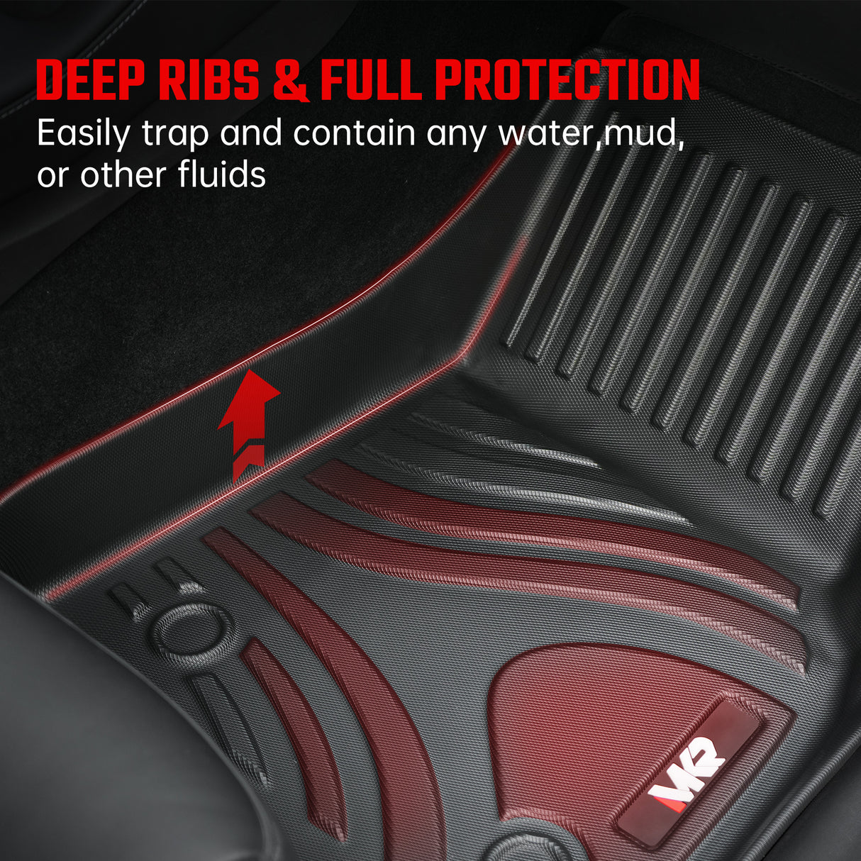 All-Weather TPE Floor Mats for Tesla Model Y 2021-2022