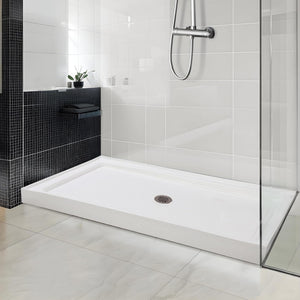 60" x 32" Shower Base, Central Drain Single Threshold