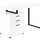 Computer Desk For Home Office, Left, Right Set - Up, Ample Storage Drawers - Best Buy Furniture