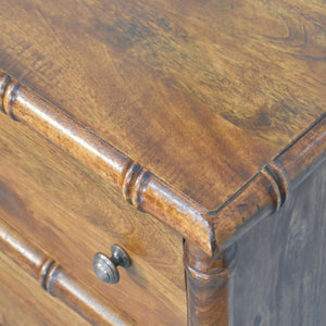 Solid Wood Bamboo 3 Drawer Chest
