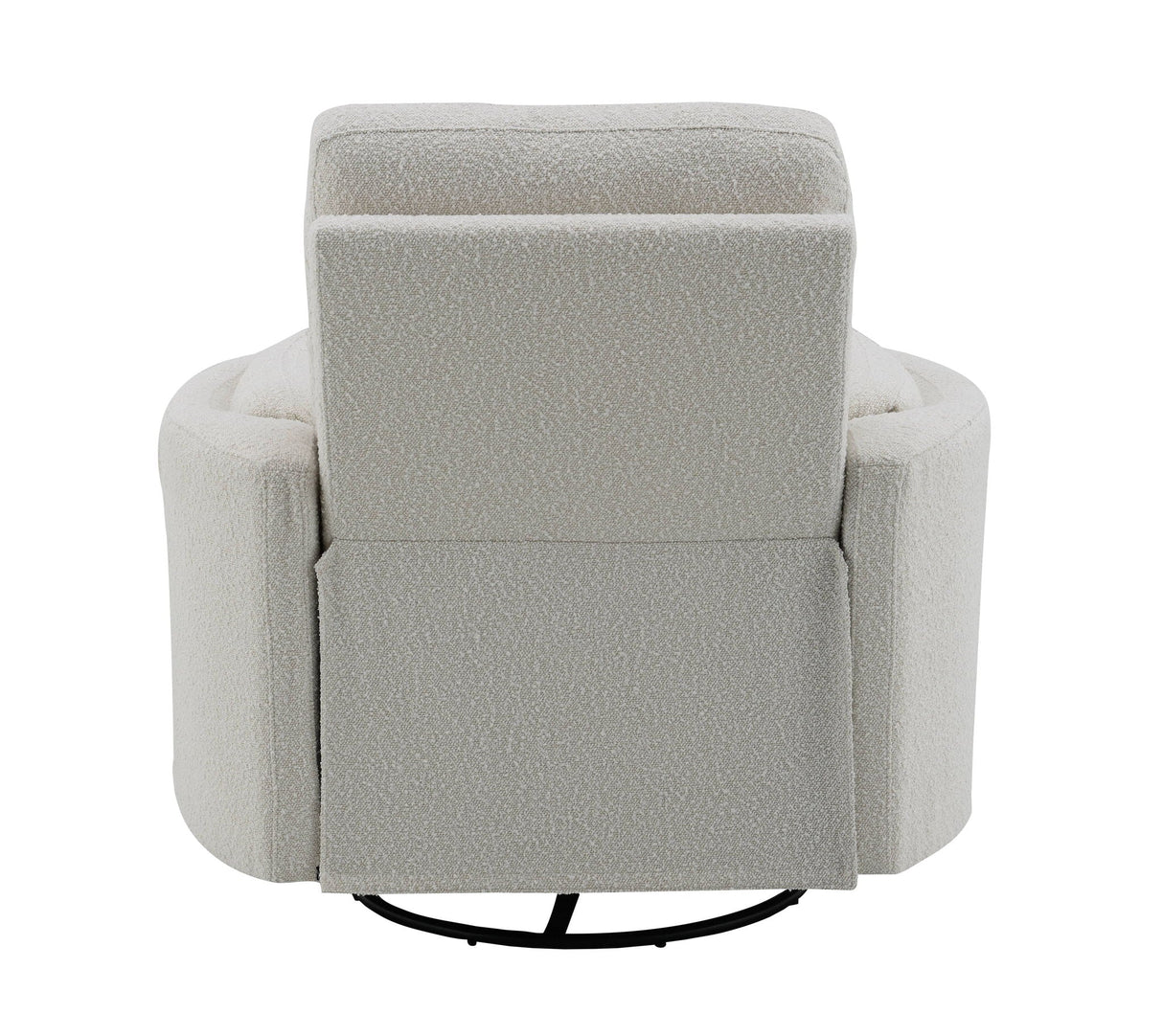 Sagen - Chenille Glider Recliner With Swivel - Best Buy Furniture