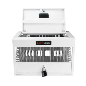 16 Bay Charging Cabinet For Laptop book, Locking Charging Station