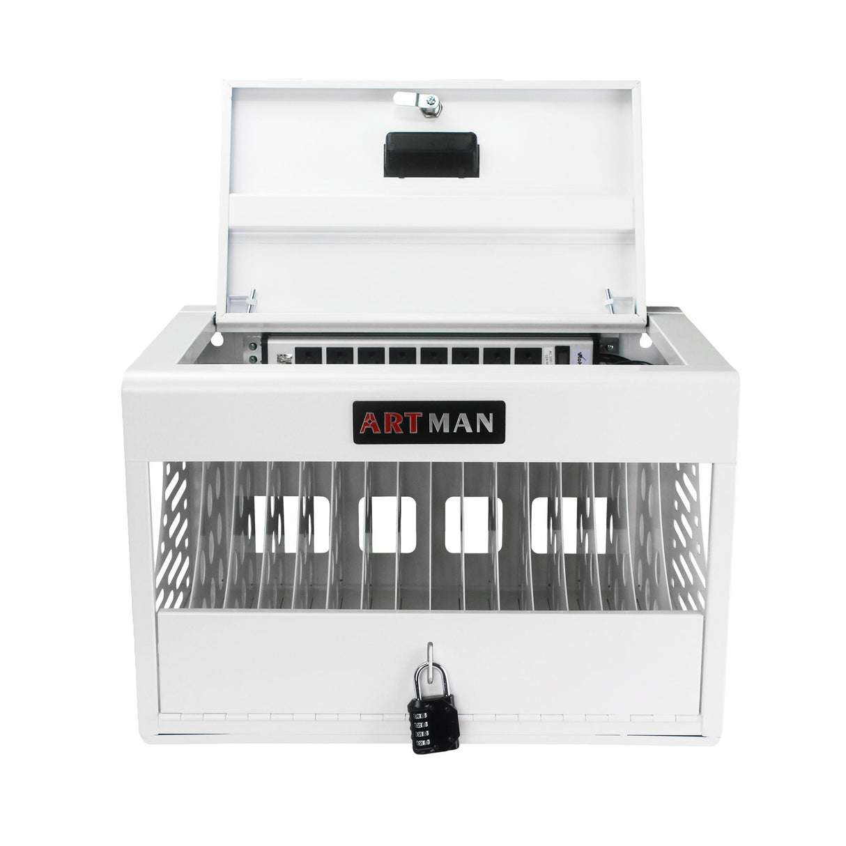 16 Bay Charging Cabinet For Laptop book, Locking Charging Station