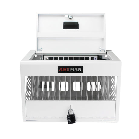 16 Bay Charging Cabinet For Laptop book, Locking Charging Station