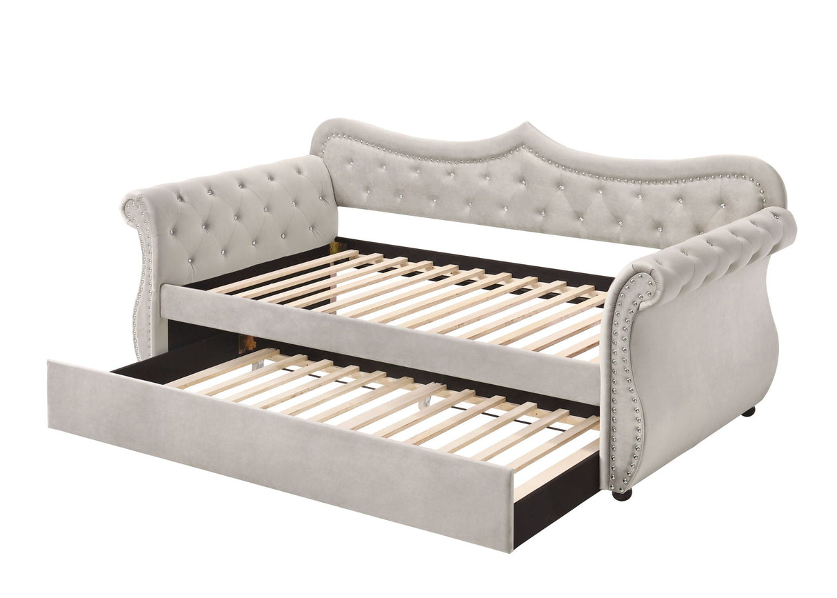Adkins - Twin Daybed With Trundle - Beige - Best Buy Furniture