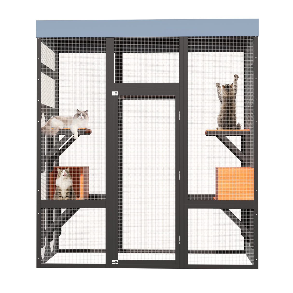 62.6" Solid Wood Pet Enclosure