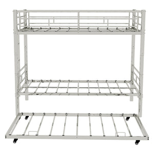 Bunk Bed For Kids, Convertible Frame With Ladders & Guardrail