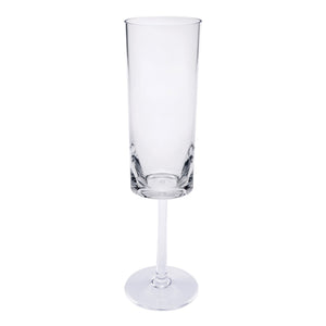 Oval Halo - Acrylic Champagne Flutes (Set of 4)
