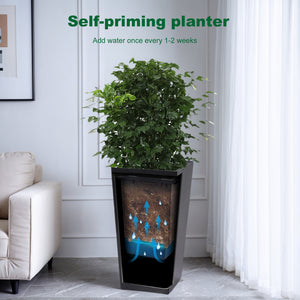 22" Tall Planter Set of 2, Outdoor & Indoor