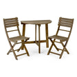 Outdoor 3 Piece Half Round Folding Bistro Set - Best Buy Furniture