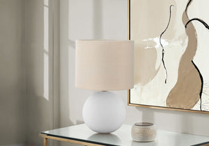Contemporary Lighting, Table Lamp, Resin, Ceramic - Cream - Best Buy Furniture