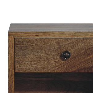 Solid Wood Floating Mini Classic Bedside Table