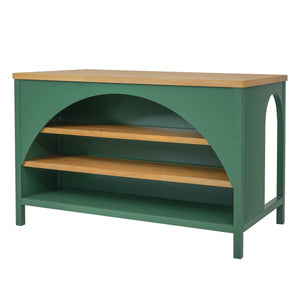 56" Farmhouse Kitchen Island with Open Storage