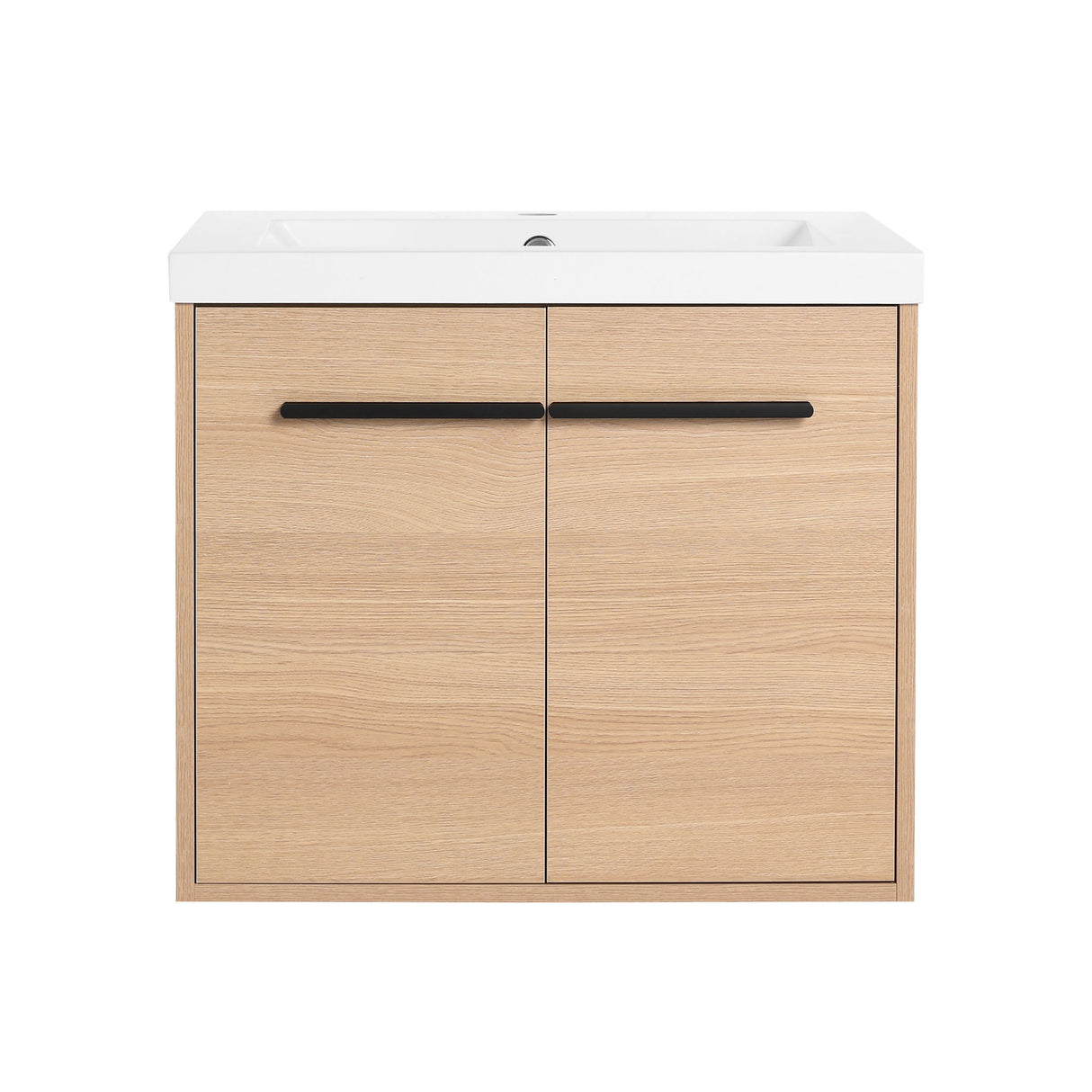 Bathroom Vanity Set With Resin Countertop Sink, 2 Doors